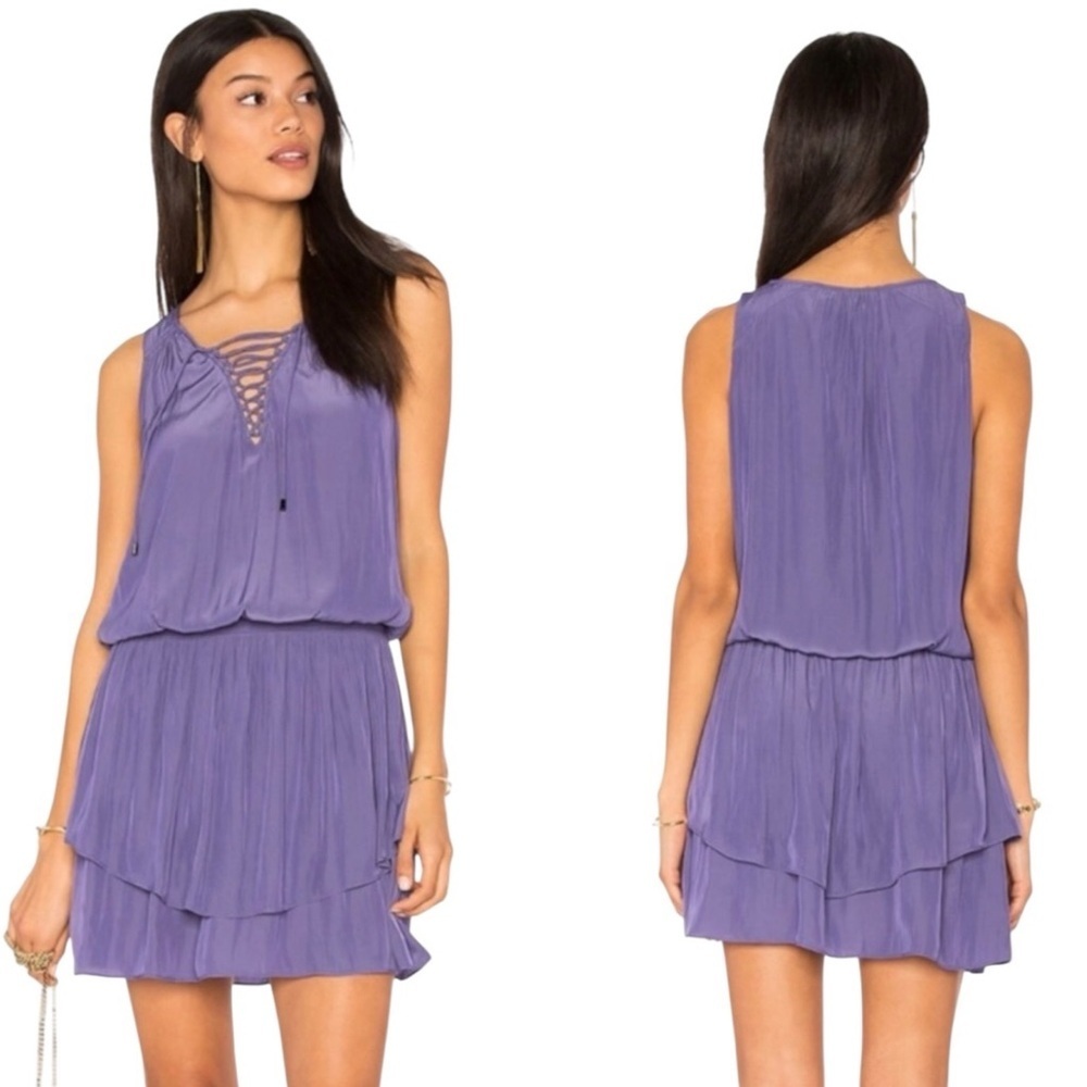 Ramy Brook Erika Pleated Mini Dress